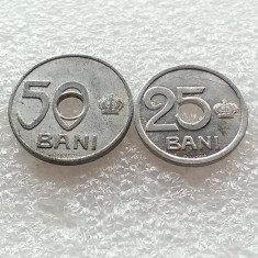 25 BANI 1921+50 BANI 1921-ALUMINIU foto