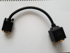 CABLU Splitter VGA, 1 * HD15M la 2 * HD15F, 0.2 m, Gembird &amp;quot;CC-VGAX2-20CM foto