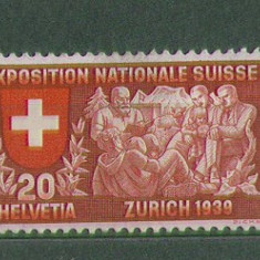 Elvetia 1939 - timbre neuzate MNH