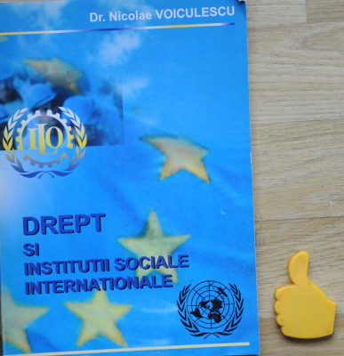 Drept si institutii sociale internationale Nicolae Voiculescu foto