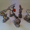 bnk jc Lot 5 figurine de plastic - Jean Hoeffler - cavaleri