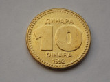 10 DINARI 1992 IUGOSLAVIA, Europa