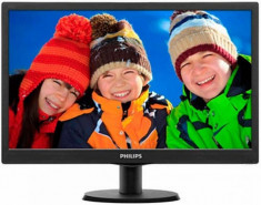 Monitor TN LED Philips 18.5&amp;amp;quot; 193V5LSB2/10, HD Ready (1366 x 768), VGA, 5 ms (Negru) foto