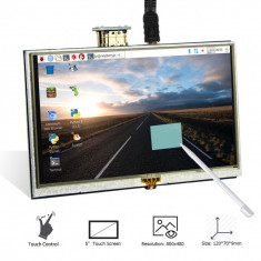 monitor hdmi 5 inch lcd touch 800x480 statmon case foto