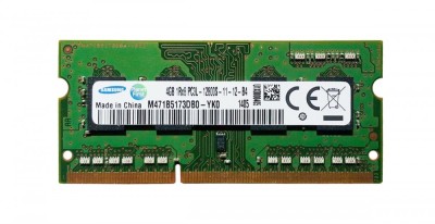 Ram laptop Samsung 4GB PC3-12800 DDR3 1600Mhz M471B5173DB0 PC3L Low 1.35V Sodimm foto