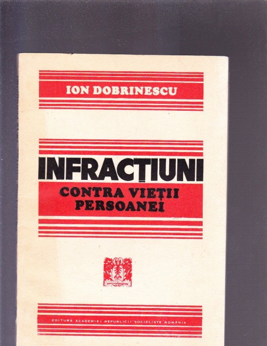 INFRACTIUNI -CONTRA VETII PRESONALE