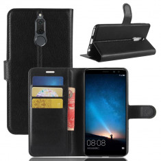 husa Huawei MATE 10 LITE portofel carte flip cu inchidere magnetica si stand foto