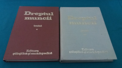 DREPTUL MUNCII *TRATAT /2 VOL. / SANDA GHIMPU/1979 * foto