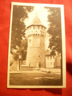 Ilustrata Sibiu- Turnul Dulgherilor , Ed. Progresul Sibiu , interbelica foto