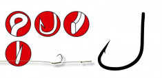 Set 10 Carlige Gamakatsu Nr.8 Forjate G-Carp Method Hook GK.146824.8 foto