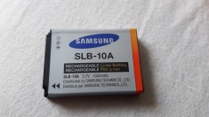 ACUMULATOR SAMSUNG SLB - 10A ORIGINAL , FUNCTIONEAZA . foto