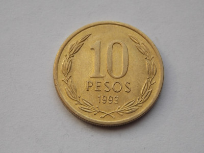 10 PESOS CHILE 1993 foto