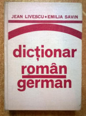 J. Livescu, E. Savin - Dictionar roman-german foto