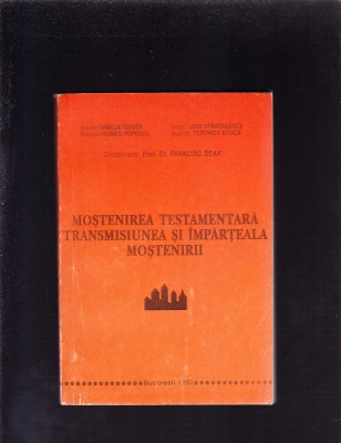 MOSTENIREA TESTAMENTARA TRANSMISIUNEA SI INPARTEALA MASTENIRII foto