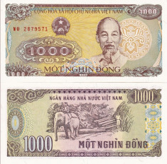 VIETNAM 1.000 dong 1988 UNC!!! foto