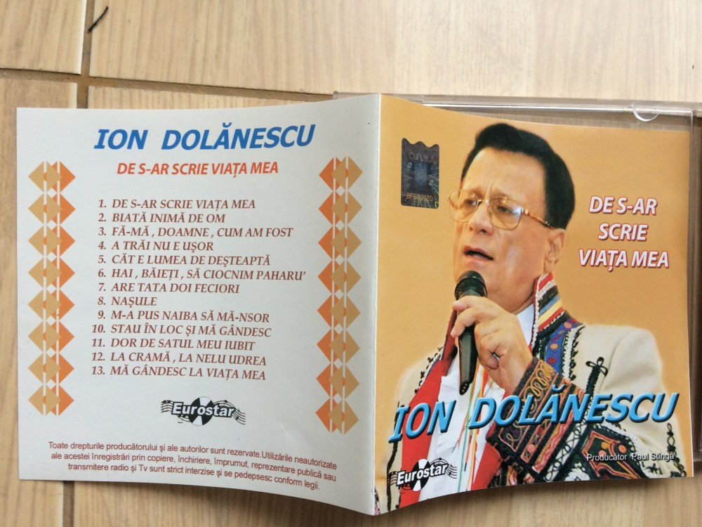 Ion dolanescu de s-ar scrie viata mea cd disc album muzica populara folclor  | Okazii.ro