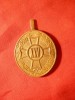 Medalie Bronz 25 Ani Serviciul Militar Ofiteri, d=4.3cm, Numismatica Romania