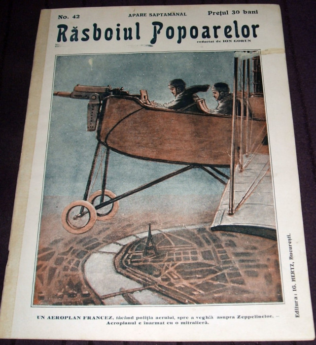 1915 RAZBOIUL POPOARELOR Nr. 42 - revista Primul Razboi Mondial WW1, Ion Gorun