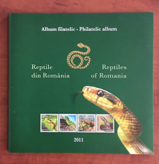 Romania - Album Filatelic 2011 - Nr.Lista 1887c - Reptile din Romania foto