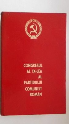 Congresul al IX-lea al Partidului Comunist Roman foto