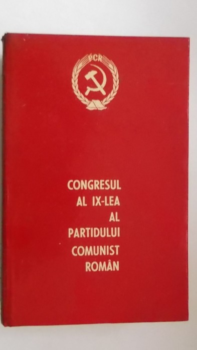 Congresul al IX-lea al Partidului Comunist Roman