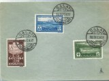 AMS# - ROMANIA 1932 PLIC PARTIAL, TOATE VALORILE SANATORIU PTT CIRCULAT GALATI