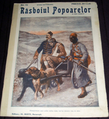 1915 RAZBOIUL POPOARELOR Nr. 34 - revista Primul Razboi Mondial WW1, Ion Gorun foto