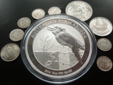 MONEDA ARGINT PUR DE 10 UNCII - 10 DOLARI 2016 KOOKABURRA AUSTRALIA * CJACOD 01 foto