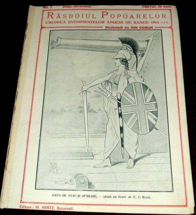 1914 RAZBOIUL POPOARELOR Nr. 7 - revista Primul Razboi Mondial WW1, Ion Gorun