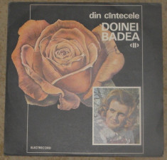 vinyl Doina Badea ?? Din Cintecele Doinei Badea ?II?,20,VG+/VG+ sau 25 ca nou foto