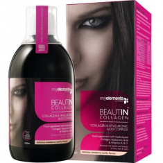 Beautin Collagen str/van liquid 500ml (capsuni-vanilie) foto