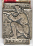 Medalia TIR - E.F.S. - T.F.C. 1953, semnata Huguenin - Elvetia
