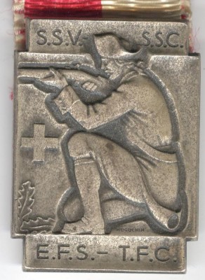 Medalia TIR - E.F.S. - T.F.C. 1953, semnata Huguenin - Elvetia foto