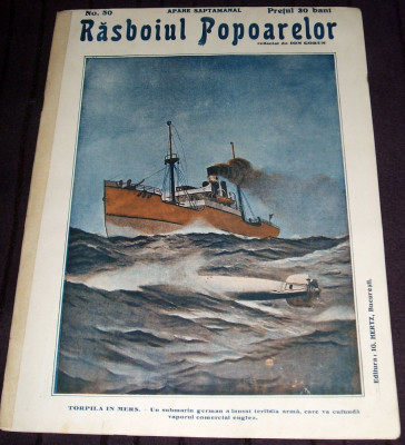 1915 RAZBOIUL POPOARELOR Nr. 50 - revista Primul Razboi Mondial WW1, Ion Gorun foto