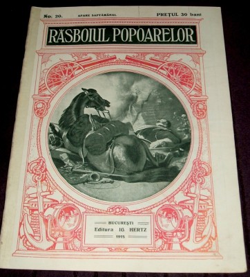 1915 RAZBOIUL POPOARELOR Nr. 20 - revista Primul Razboi Mondial WW1, Ion Gorun foto