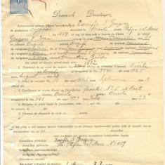 Z281 DOCUMENT VECHI -SCOALA COMERCIALA , BRAILA - ZAMFIR I. GRIGORE -AN 1925