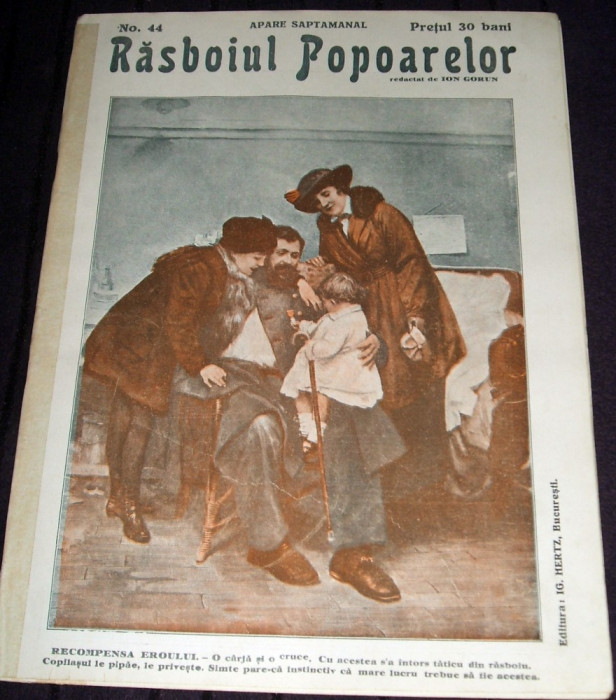 1915 RAZBOIUL POPOARELOR Nr. 44 - revista Primul Razboi Mondial WW1, Ion Gorun