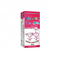 Advanced Kids Sirop Calciu + D3 + B12 125ML foto