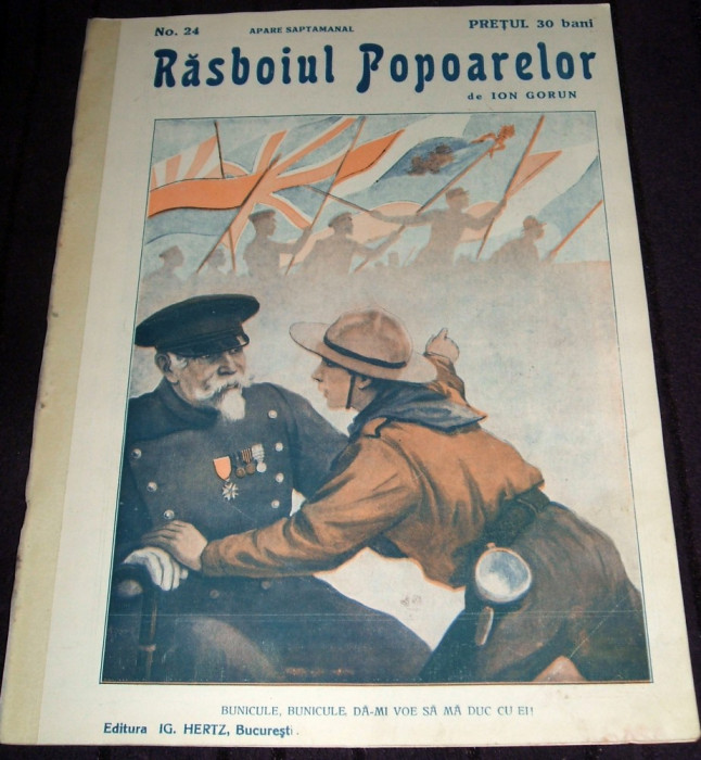 1915 RAZBOIUL POPOARELOR Nr. 24 - revista Primul Razboi Mondial WW1, Ion Gorun