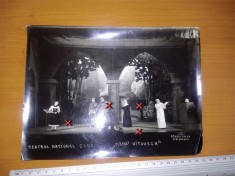 LOT 5 FOTOGRAFII VECHI TEATRU 1939 - TEATRUL NATIONAL CLUJ , DIMENSIUNE MARE