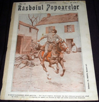 1915 RAZBOIUL POPOARELOR Nr. 45 - revista Primul Razboi Mondial WW1, Ion Gorun foto