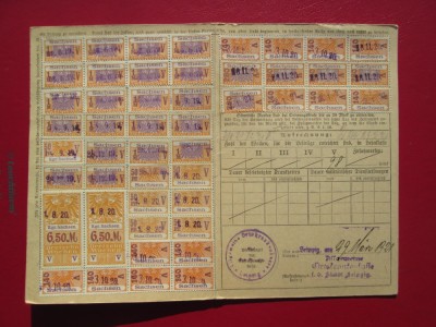 GERMANIA SAXSONY CARNET= 1919 foto