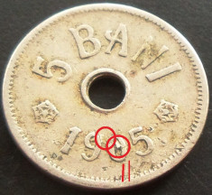 Moneda istorica 5 BANI - ROMANIA, anul 1905 *cod 4156 --- ERORI BATERE! foto