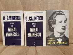 VIATA SI OPERA LUI MIHAI EMINESCU-GEORGE CALINESCU (3 VOL) foto