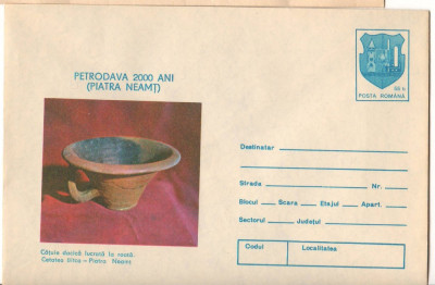 IP 9891 INTREG POSTAL: PETRODAVA 2000 ANI . CATUIE DACICA CETATEA BATCA, NEAMT foto