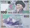 KYRGYZSTAN 100 som ND 2002 UNC!!!