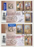 ROMANIA 2011 set 2 plicuri f. rare FDC Picturi Tezaurul BNR din mapa, circulate, Romania de la 1950, Arta