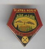 Minerit - PIATRA ROSIE - VALEA JIULUI - Insigna superba Romania