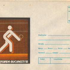 IP 9850 INTREG POSTAL: UNIVERSIADA BUCURESTI 1981. VOLEI