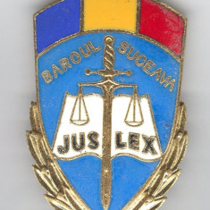 Baroul Suceava - Insigna Justitie Romania